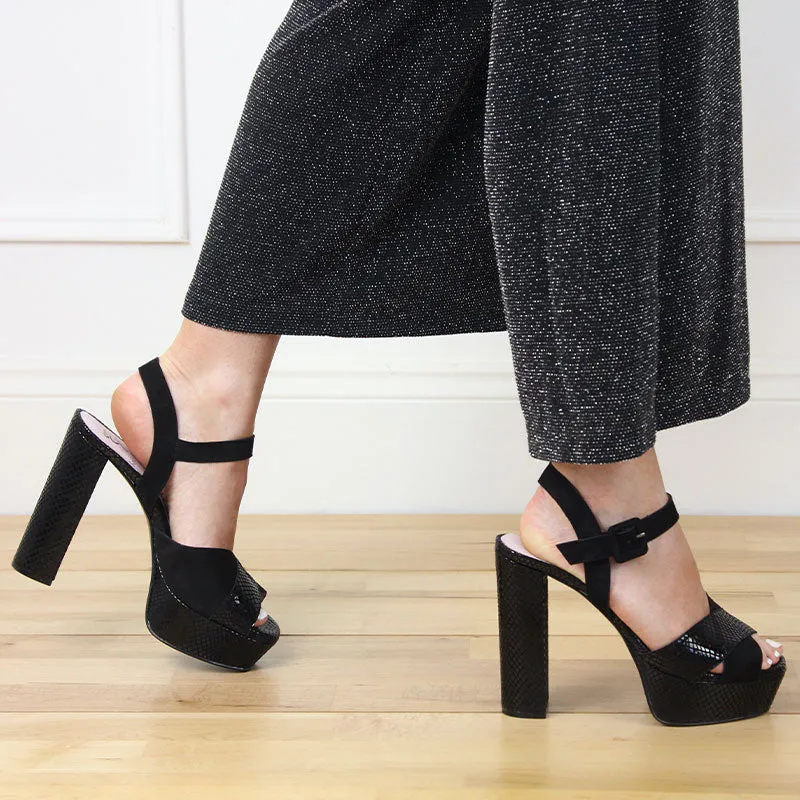 Remy: Black Suede & Snake Pure Movement Active Fit