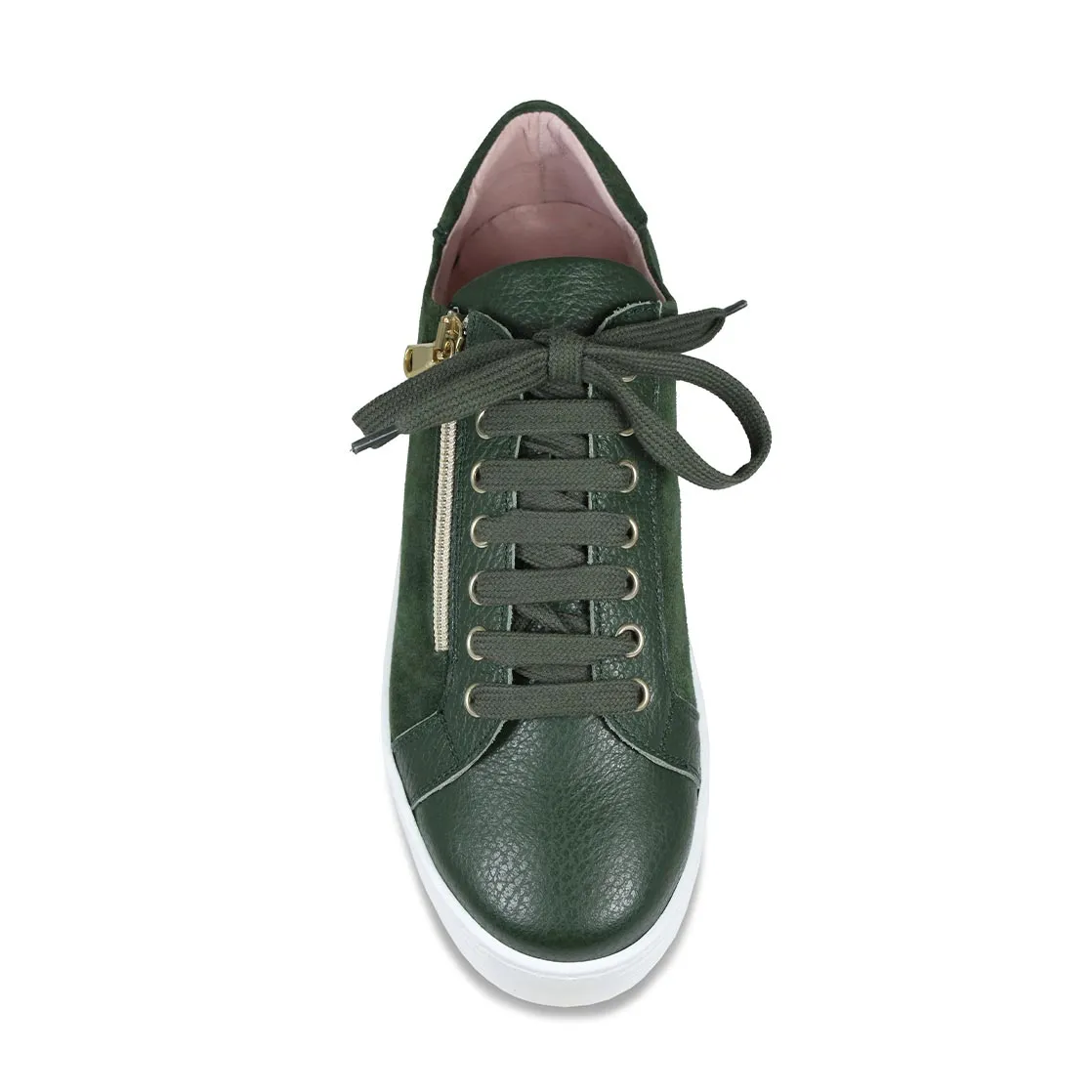 Hero: Forest Green Leather & Suede Rubber Traction Daily Style