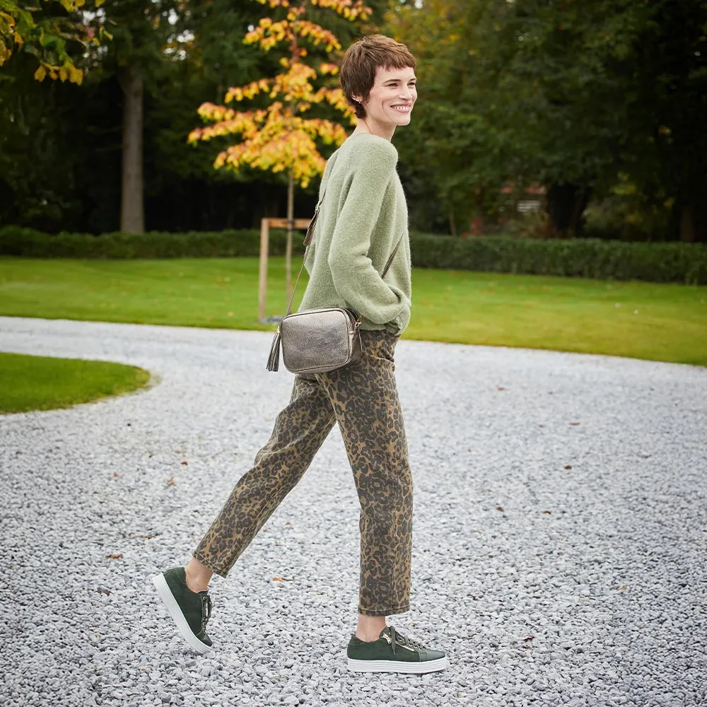 Hero: Forest Green Leather & Suede School friendly