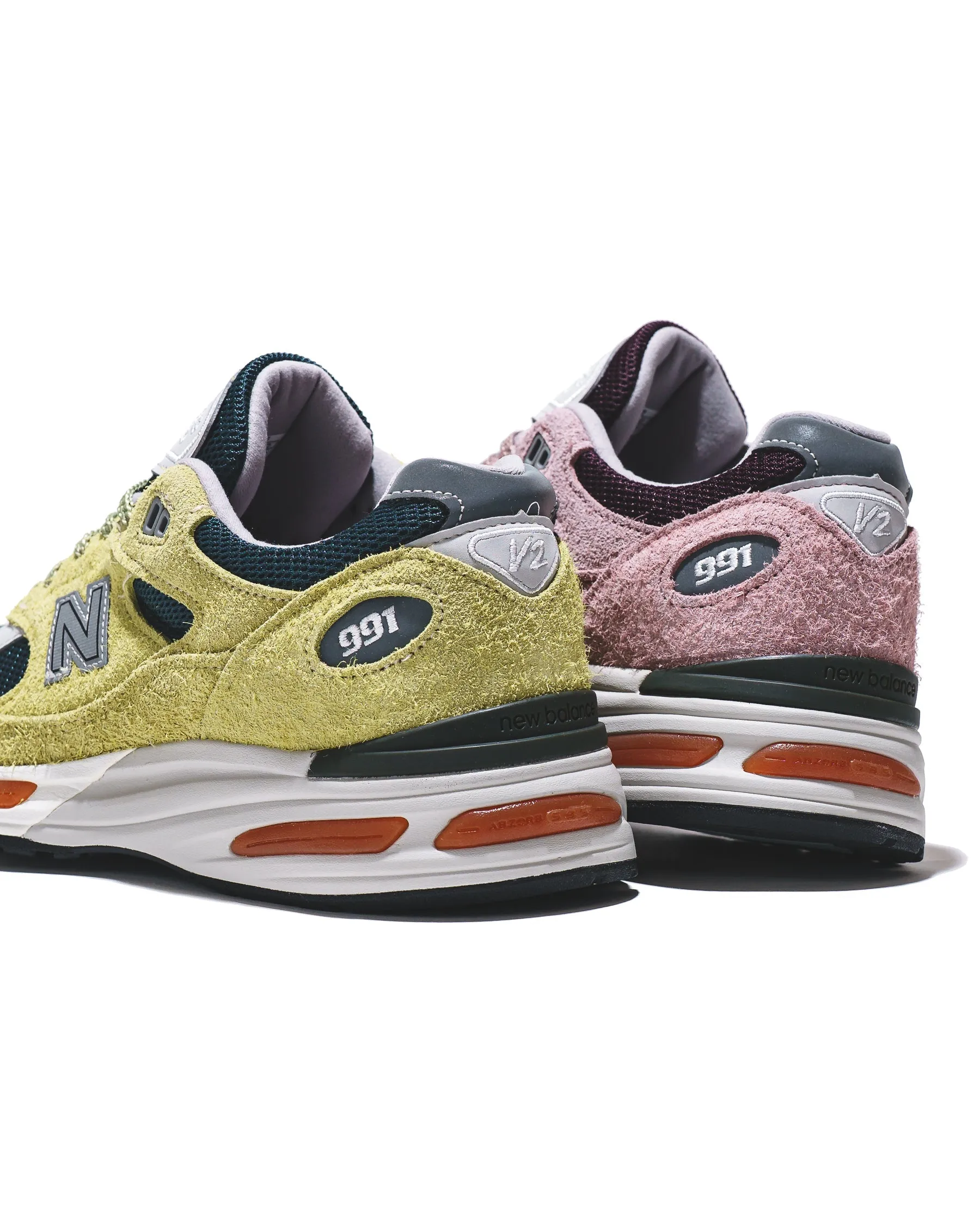 New Balance Unisex Made in UK 991v2 Beechnut Trekking Green U991GT2 custom - made running shoes All Day Comfort Core