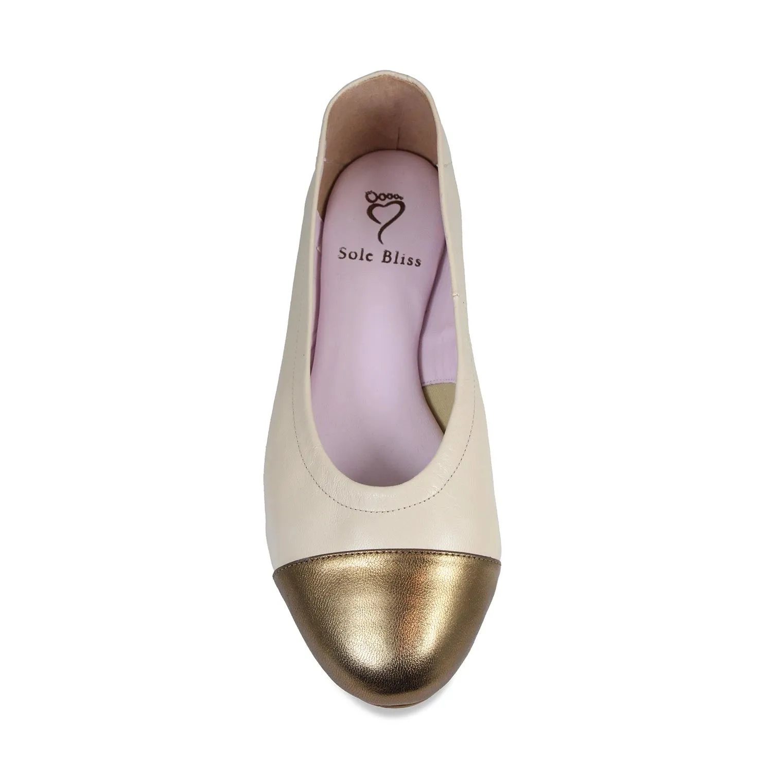 Run Daily Luna: Cream Leather & Bronze