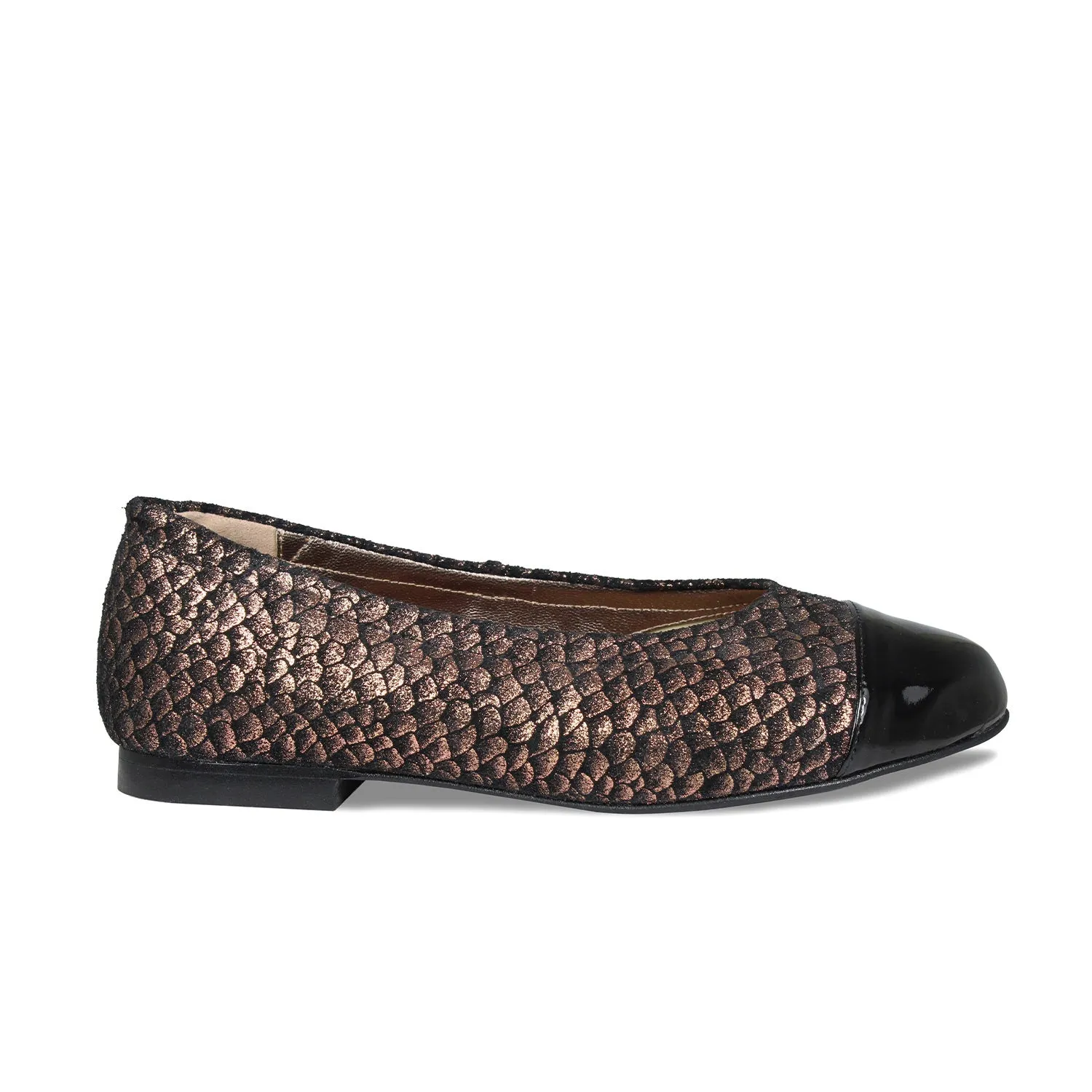 Luna: Metallic Suede & Black Patent Run Club