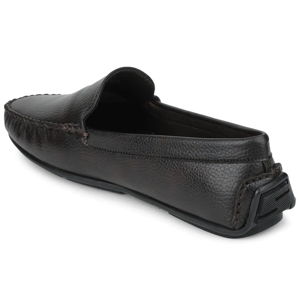 Fortune Brown Casual Loafers For Men AVL-4 By Liberty Always Fit Anti Odor