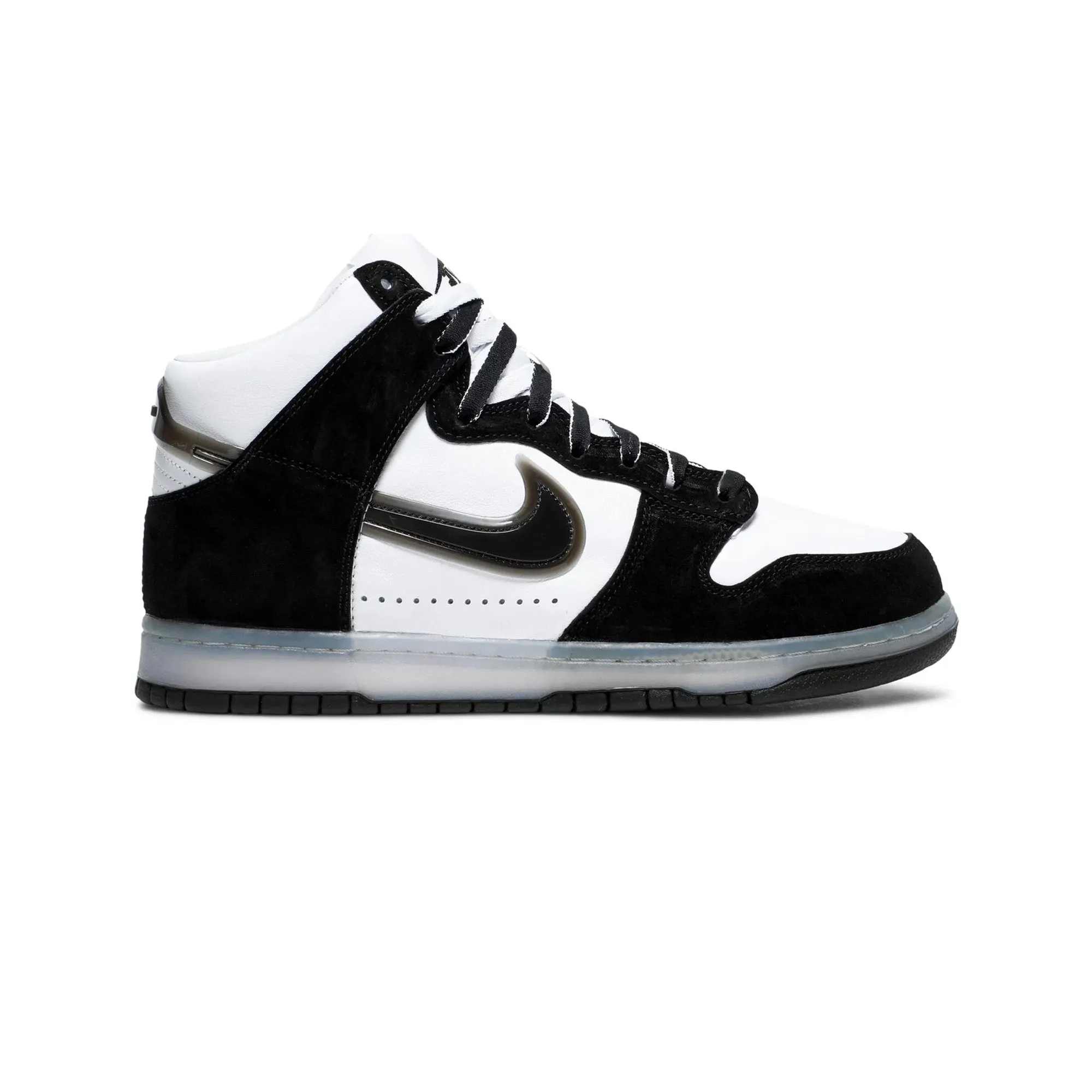 Dunk High Slam Jam 'White Black' Running support