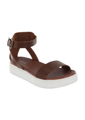 Relaxed Footwear for Summer Easy on off ELLEN - COGNAC
