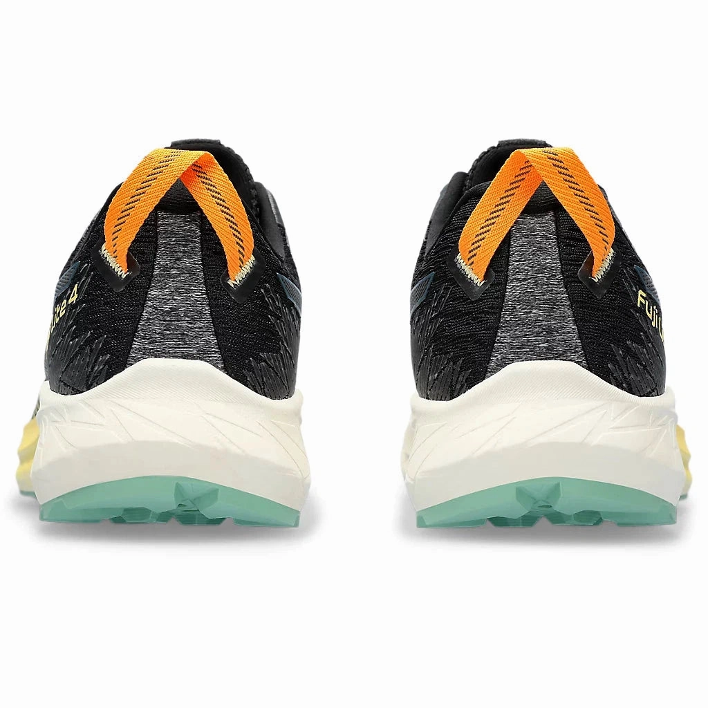 Lightweight Cushion Flexibility Boost Men's Asics Fuji Lite 4 Black/Magnetic Blue High - End Performance Build