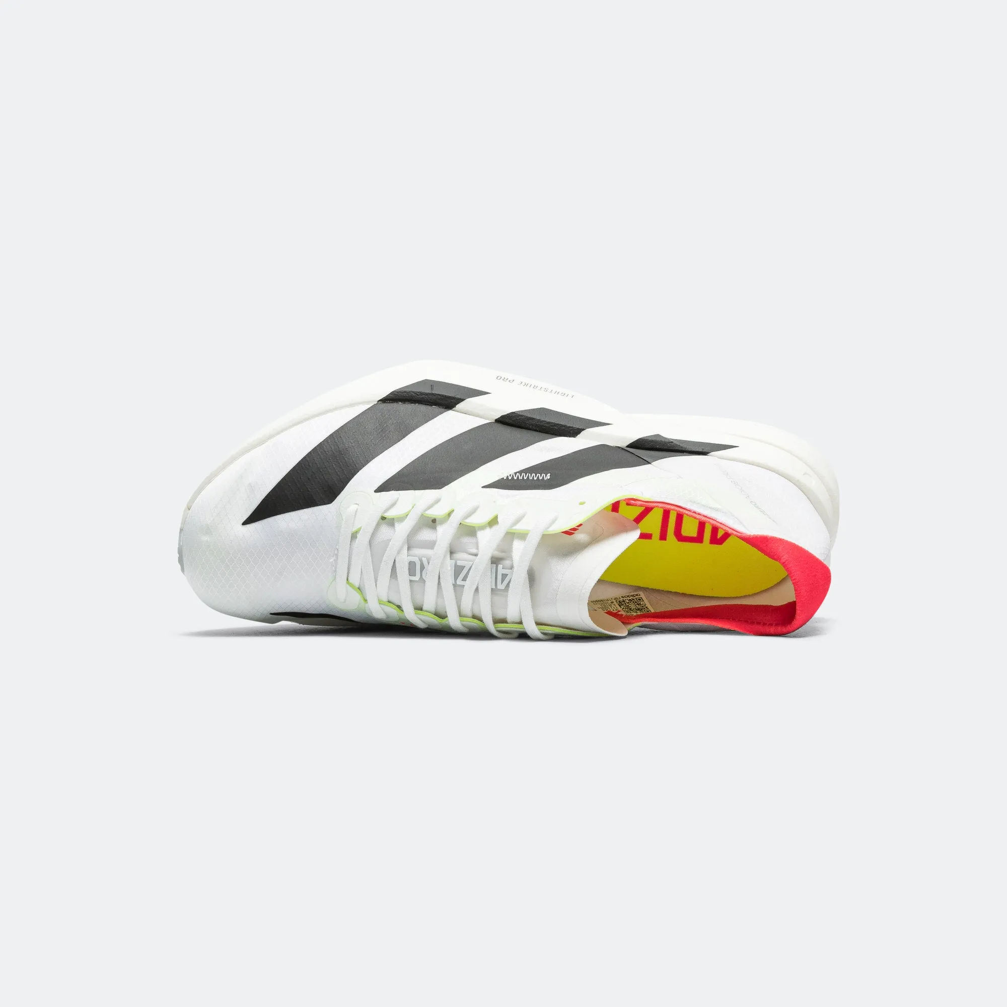 Indoor Outdoor Vine Step Mens Adizero Adios Pro 4 - Cloud White/Core Black-Silver Metallic