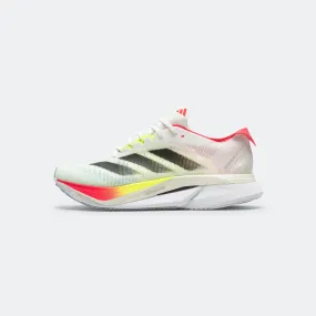 Mens Adizero Boston 12 - Cloud White/Core Black-Semi Lucid Red Gold Shine