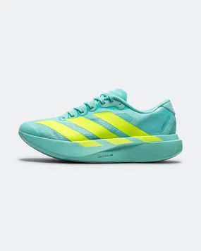 Quick Pace Mens Adizero Evo SL - Flash Aqua/Lucid Lemon-Mint Ton