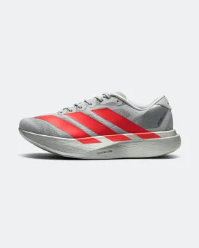 Mens Adizero Evo SL - Silver Metallic/Lucid Red-Iron Metallic Warm Interior