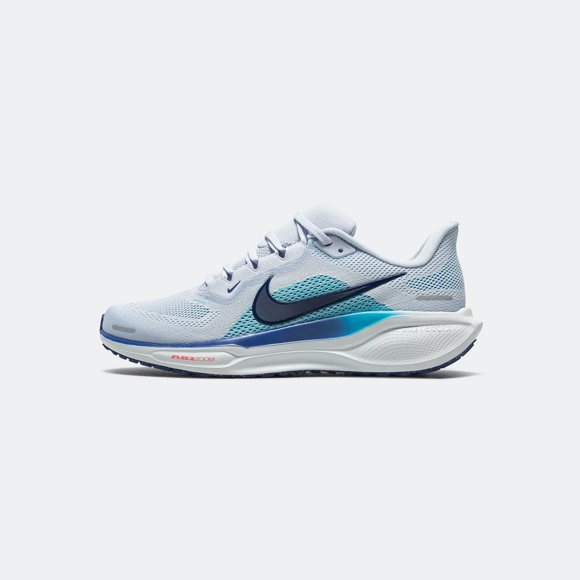 On The Move Mens Air Zoom Pegasus 41 - Ghost/Football Grey-Deep Night-Blue Void