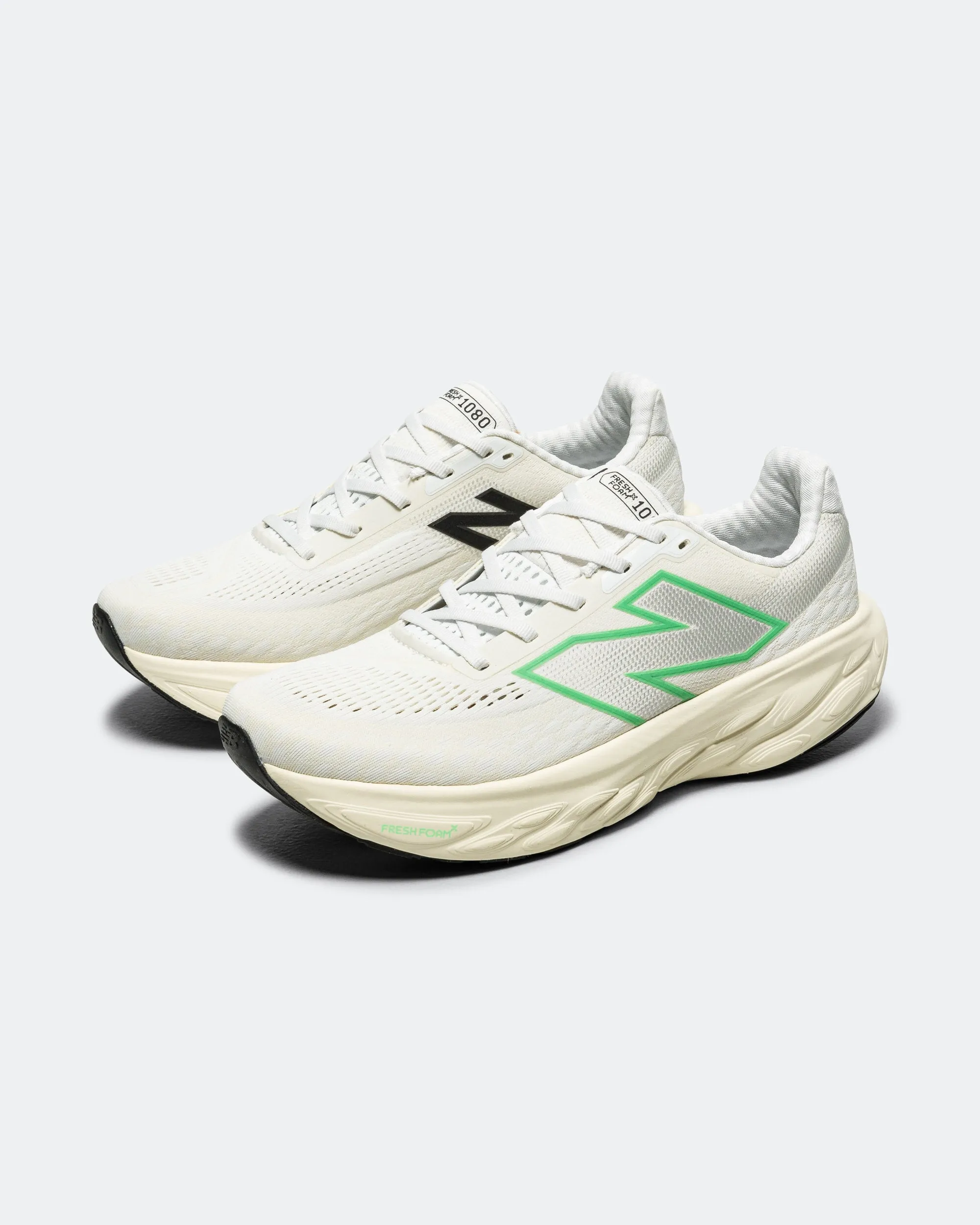 Mens Fresh Foam 1080v14 - White/Lime Leaf-Angora Urban Flex
