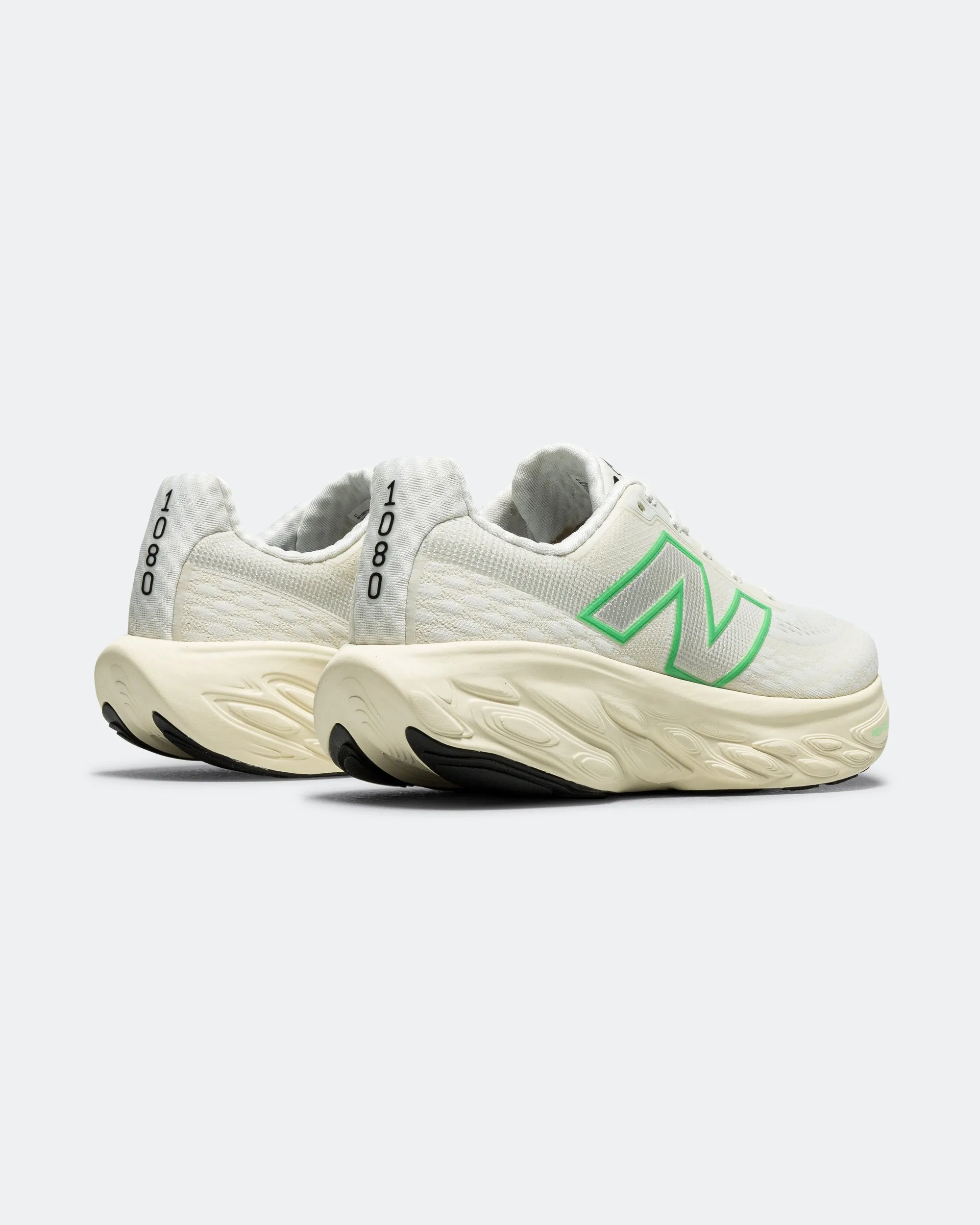 Mens Fresh Foam 1080v14 - White/Lime Leaf-Angora Stretchable