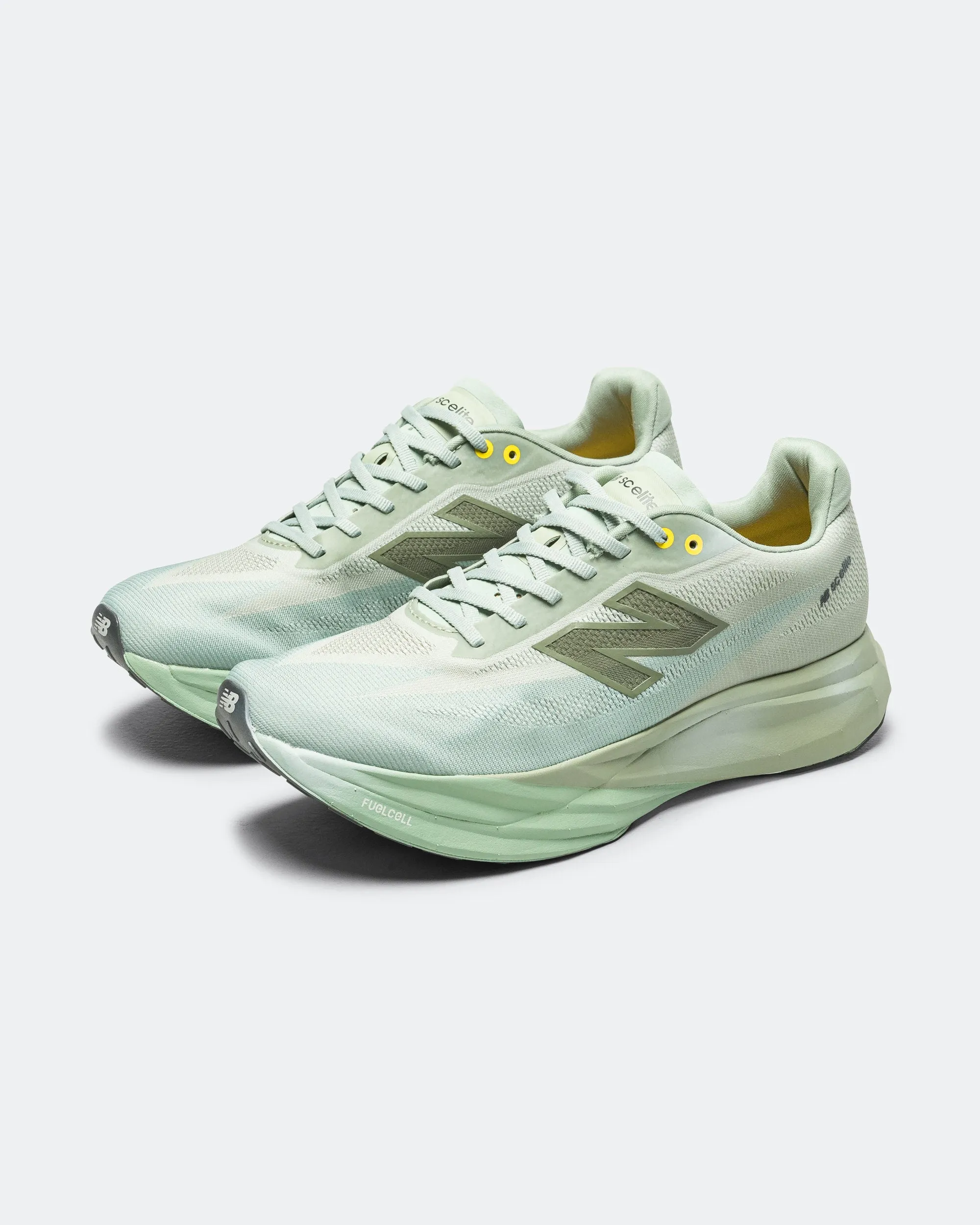 Mens FuelCell SuperComp Elite v5 - Garter Snake/Mosaic Green Pass Step