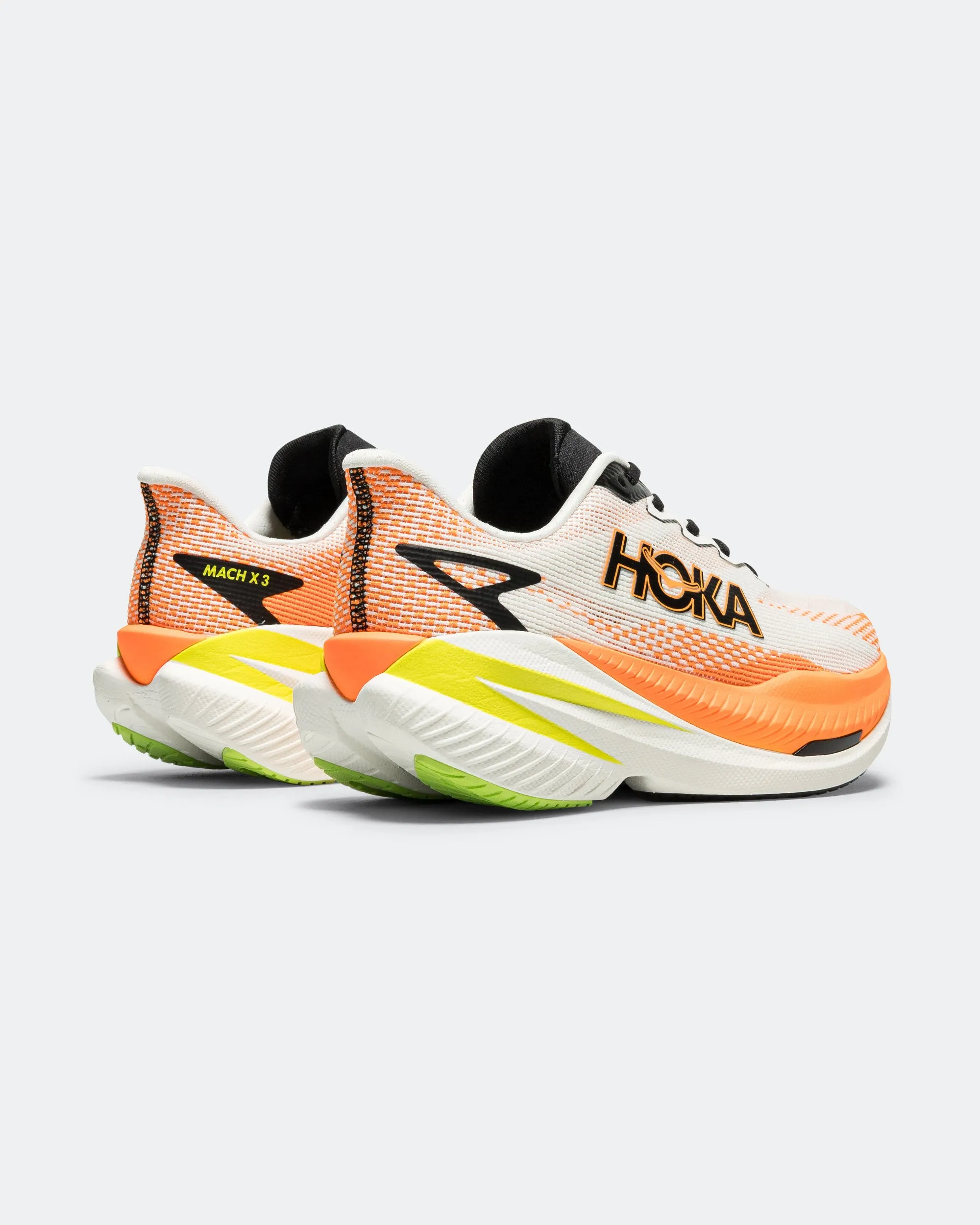 Mens Mach X 3 - White/Neon Tangerine Tunnel Walk