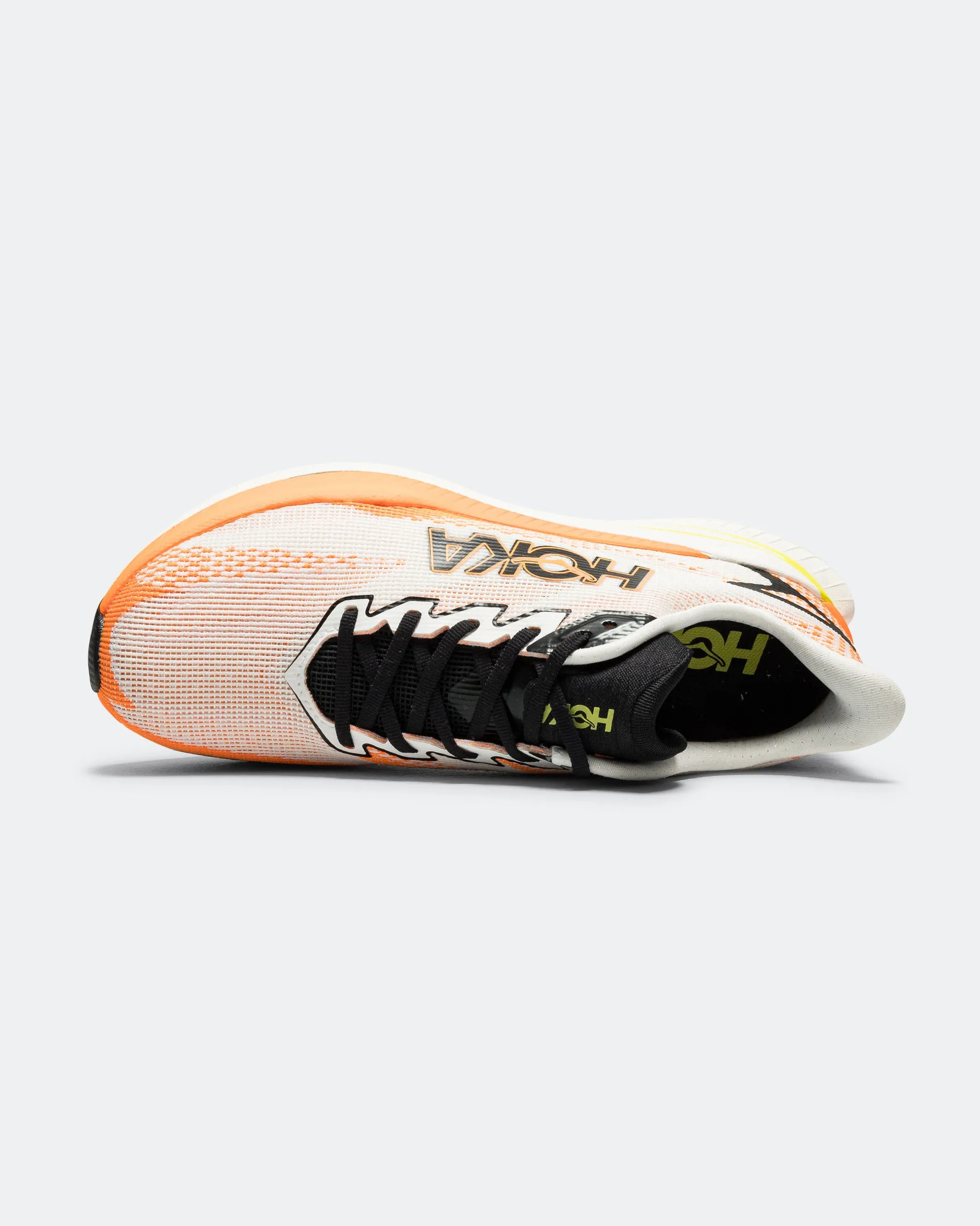 Mens Mach X 3 - White/Neon Tangerine Fit Freedom