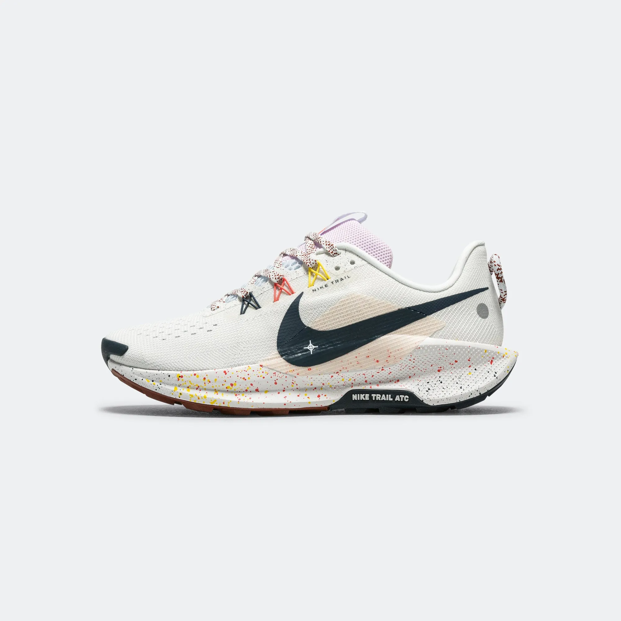 Punch Hike Mens ReactX Pegasus Trail 5 - Summit White/Armory Navy-Football Grey