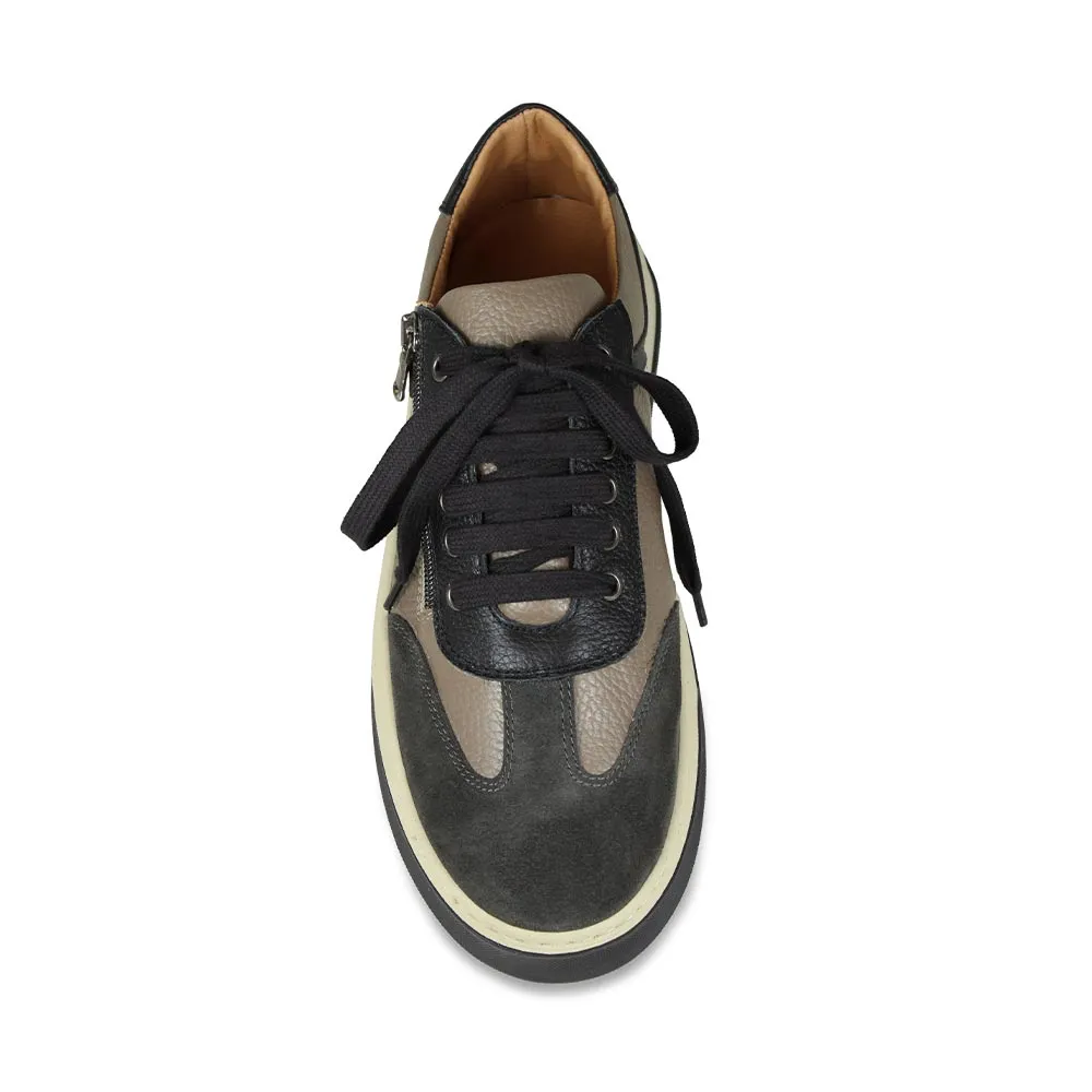 MEN'S Samson: Grey, Taupe & Black Leather Sand Beige