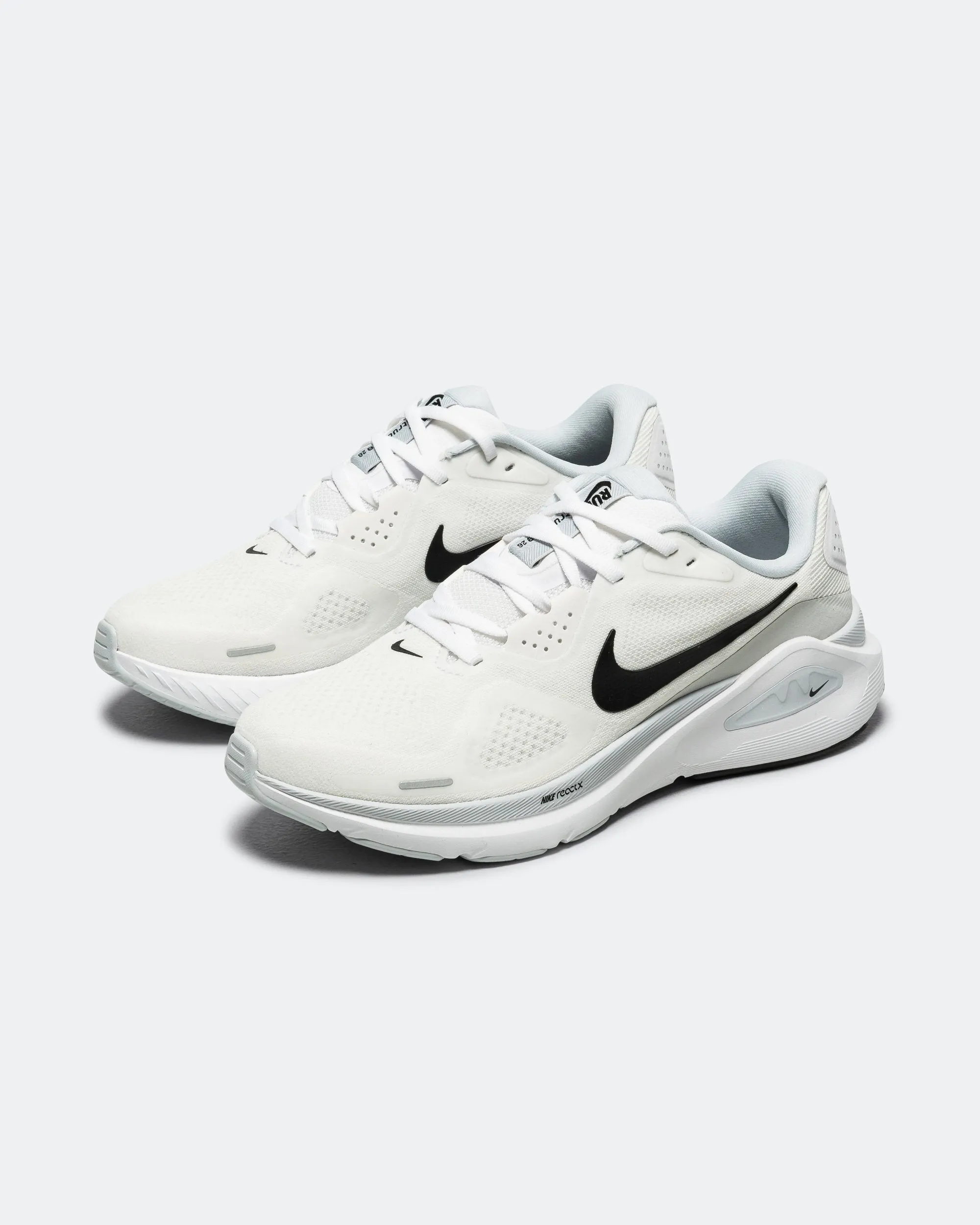 Mens Structure 26 - White/Black-Volt-Barely Volt Breathable mesh Relax Motion