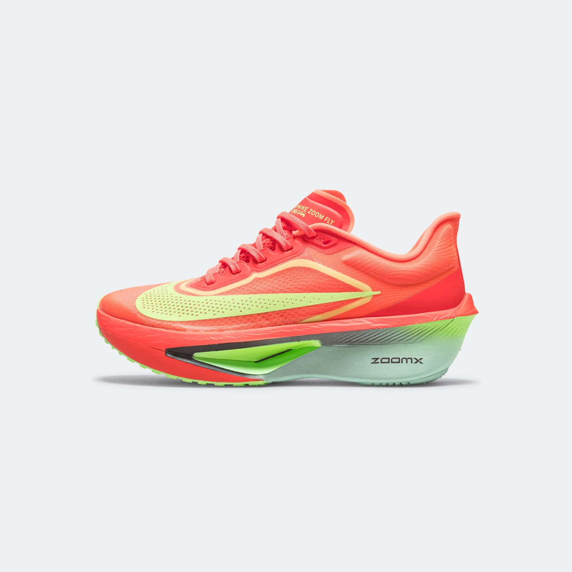 Mens Zoom Fly 6 - Bright Crimson/Cave Purple-Lime Blast Flower Jog