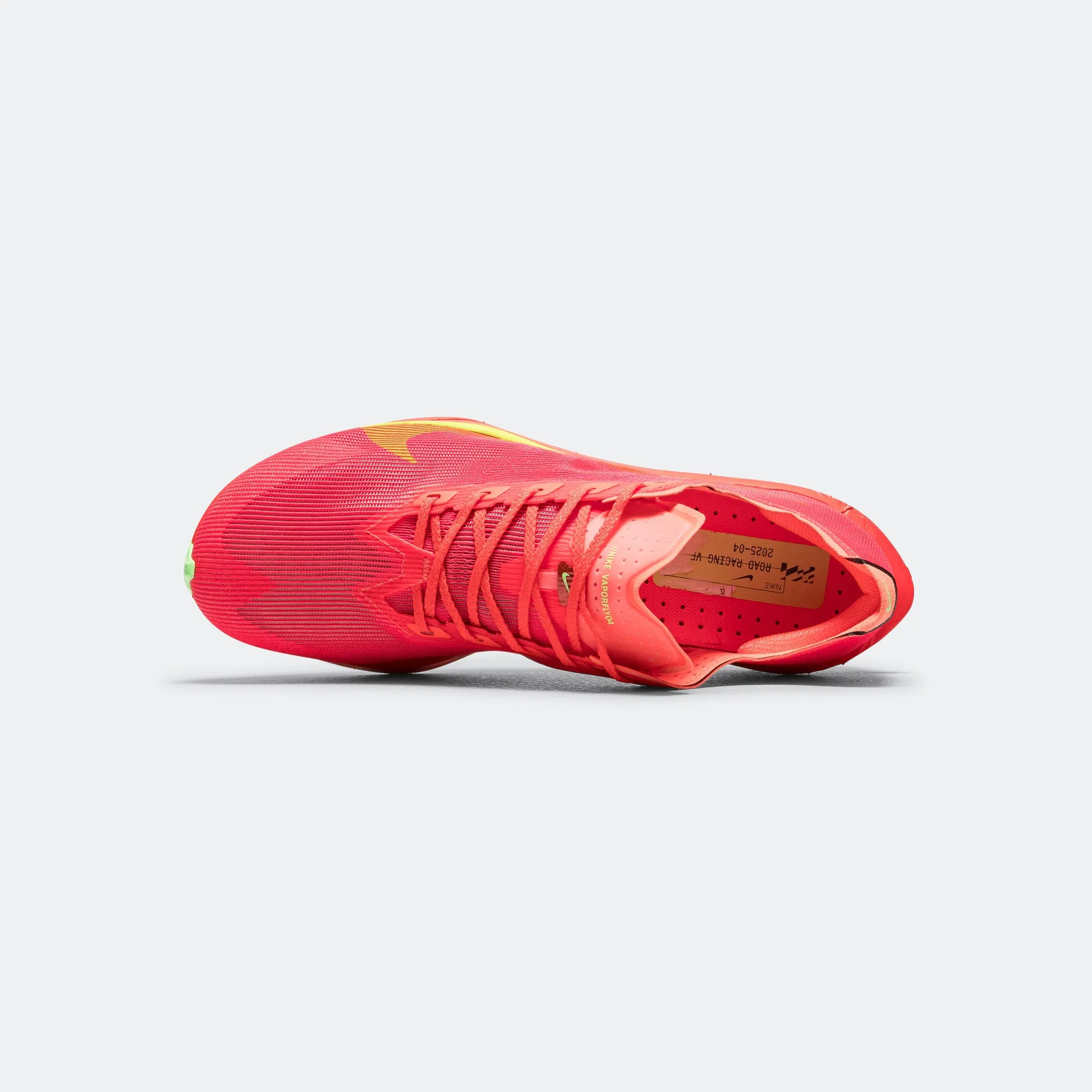 Mens ZoomX Vaporfly Next% 4 - Bright Crimson/Lime Blast-Mint Foam Unisex Comfort Low profile style