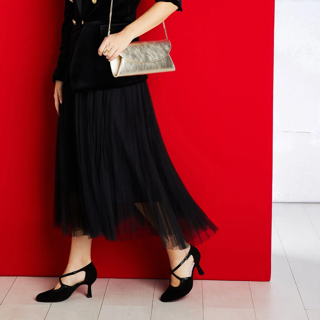 Cold Climate Pet Play Meredith: Black Suede & Snake Print Leather