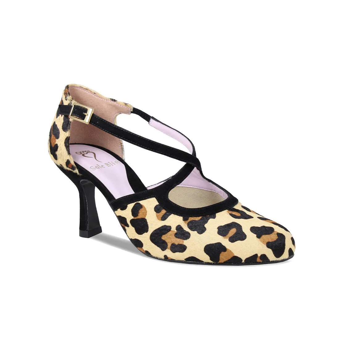 Classic Lines Urban Friendly Meredith: Luxe Leopard & Black Suede