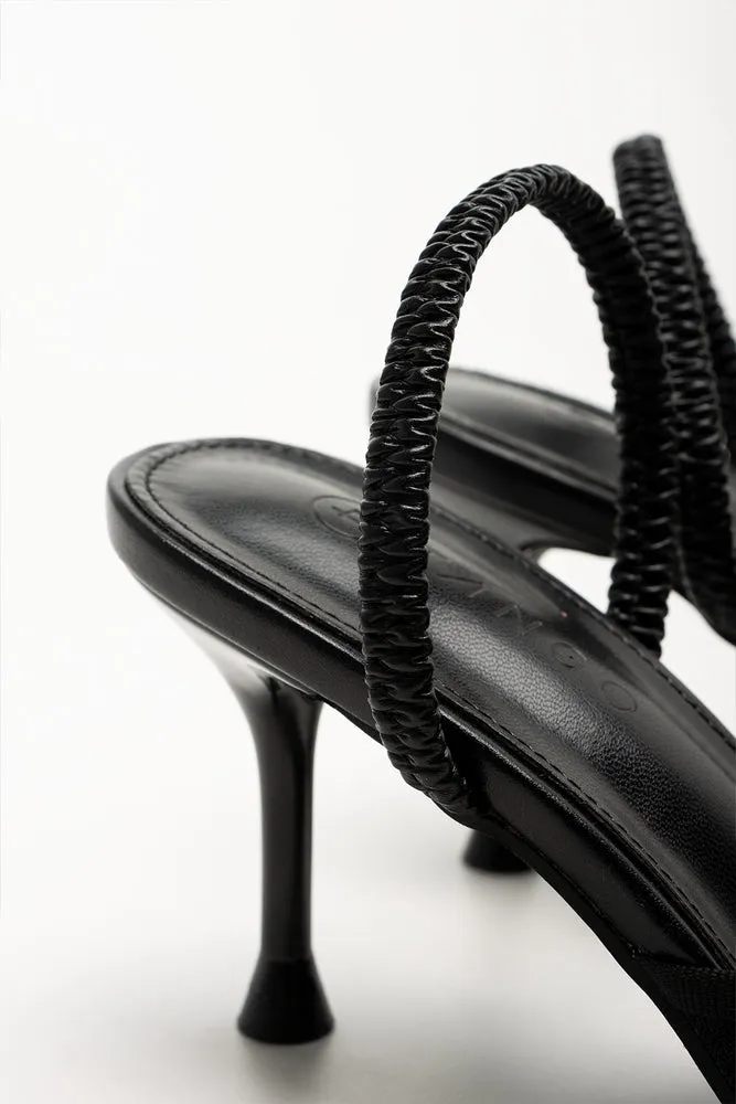 Mesh Pointy Heels Black Street Style