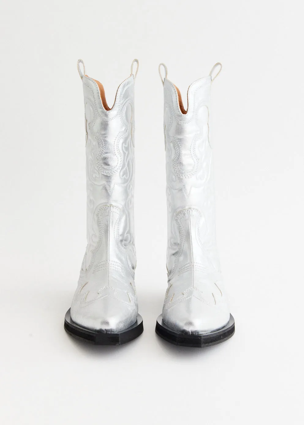 Zero Stress Mid Shaft Embroidered Western Boots