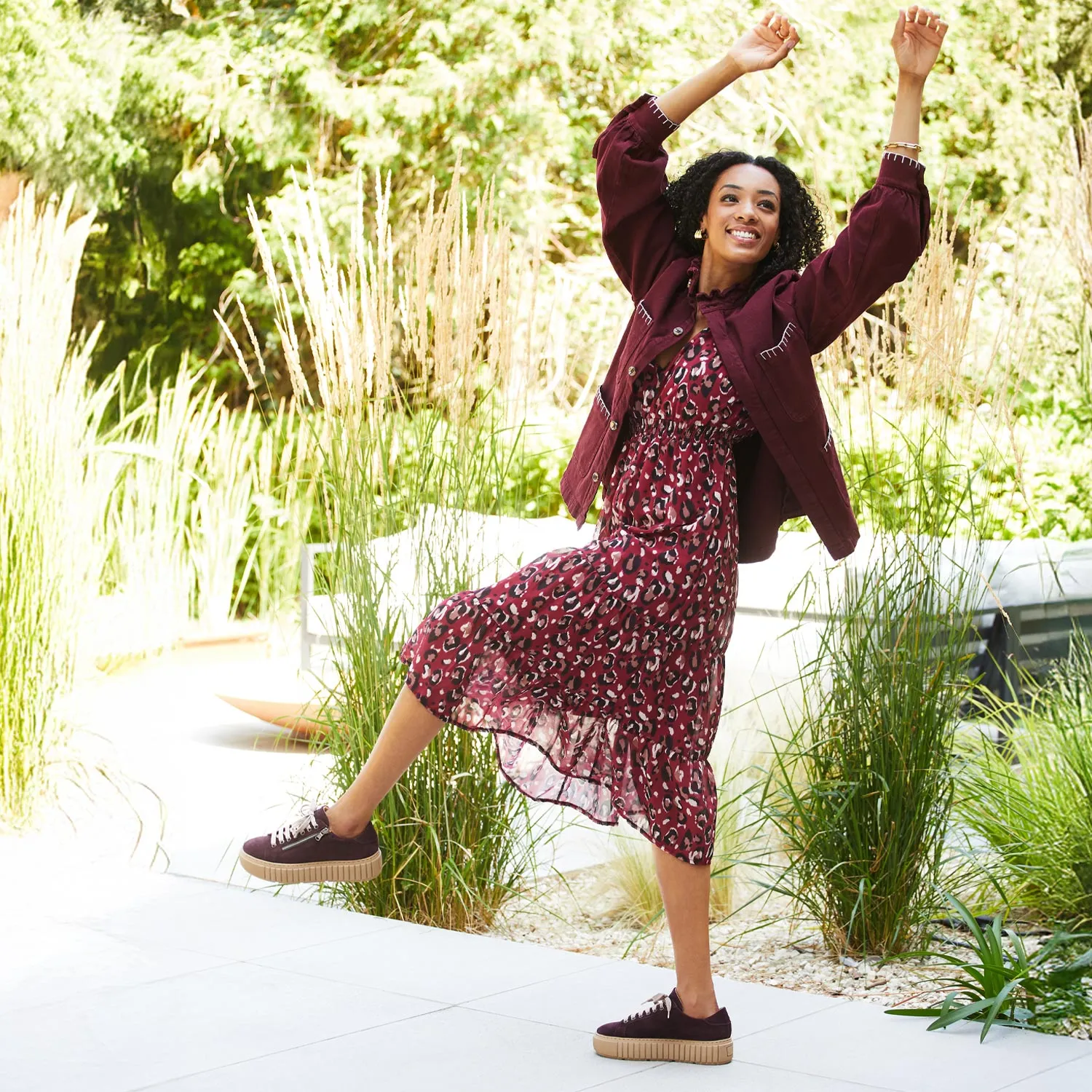 Quiet Sole Track: Plum Suede