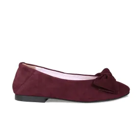 Lola: Plum Suede Style Daily Oxford Style