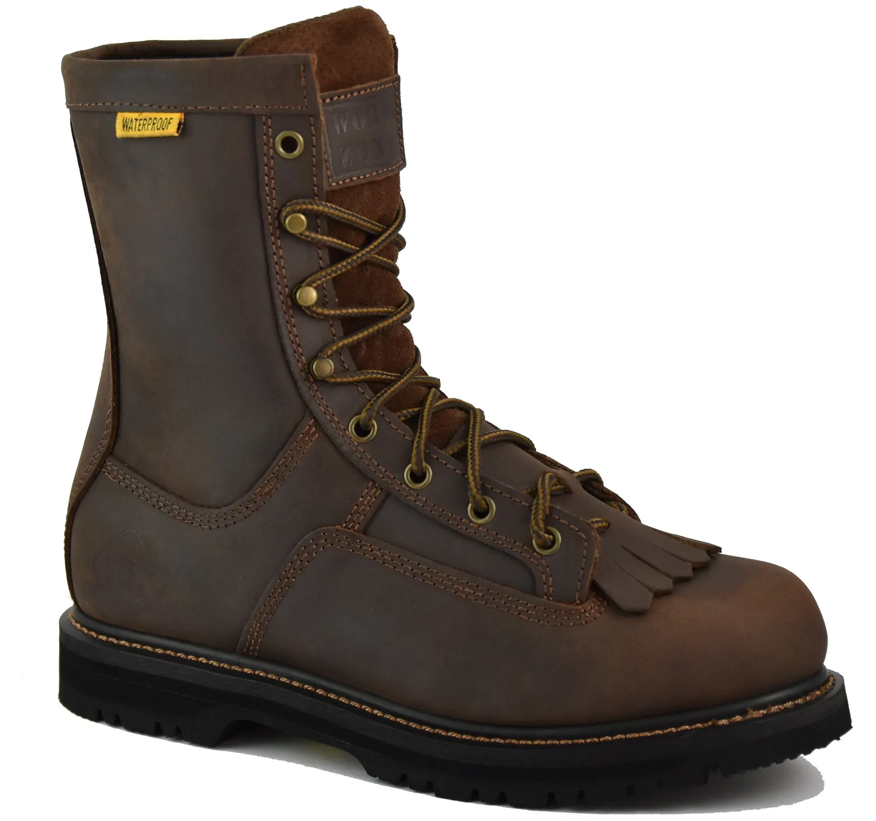 Work Zone Men's C880 Lace-to-Toe 8" Comp Toe Boot Abrasion Resistant Toe Cap