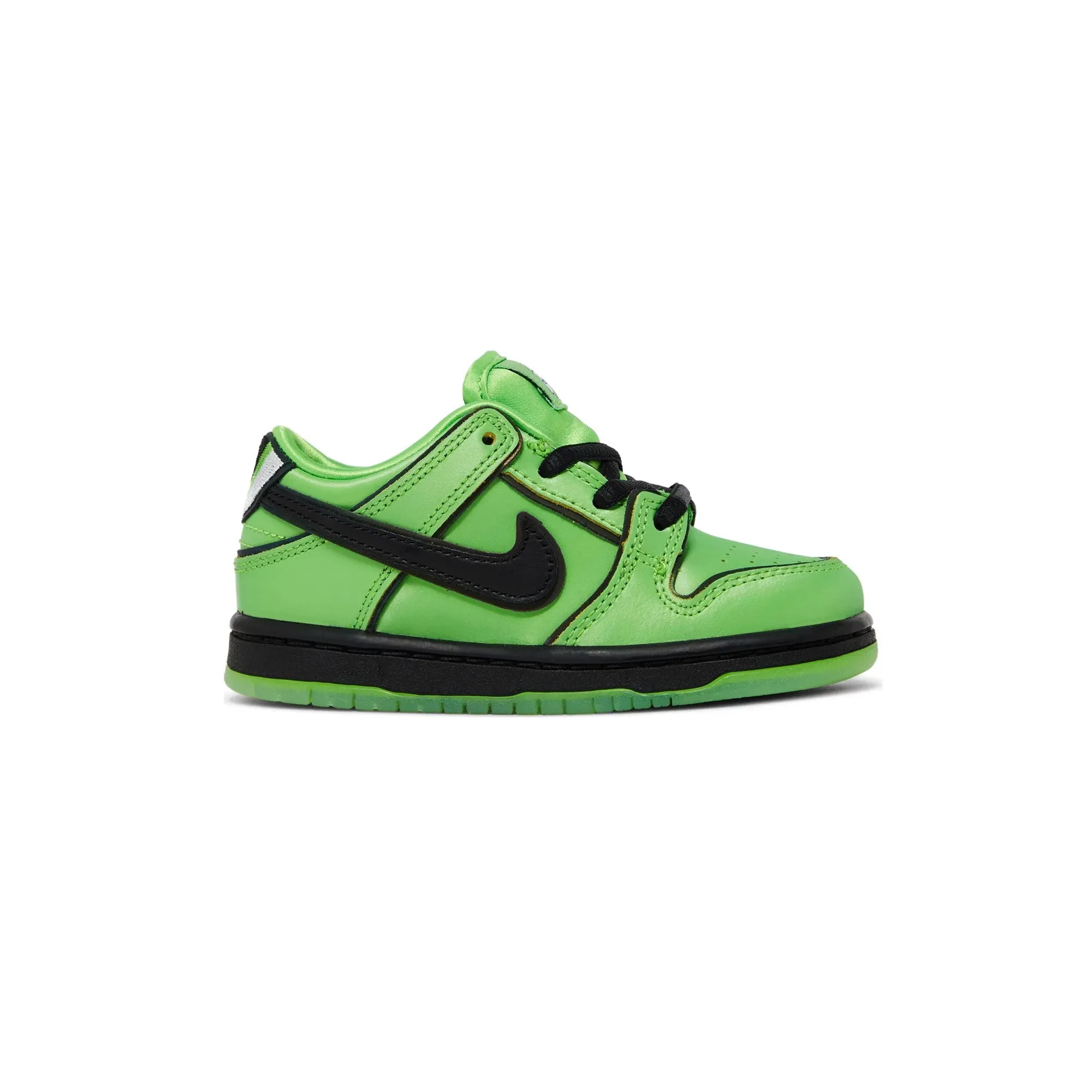 Nike SB Dunk Low 'The Powerpuff Girls Buttercup' TD (2023) Quiet Walk Stitchless Design
