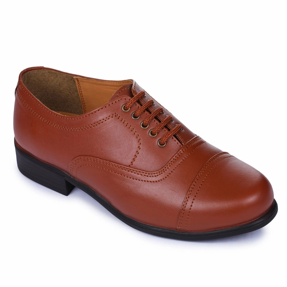 Fortune Tan Classic Oxford Shoes For Men 7168-03 By Liberty Quick Wear Style