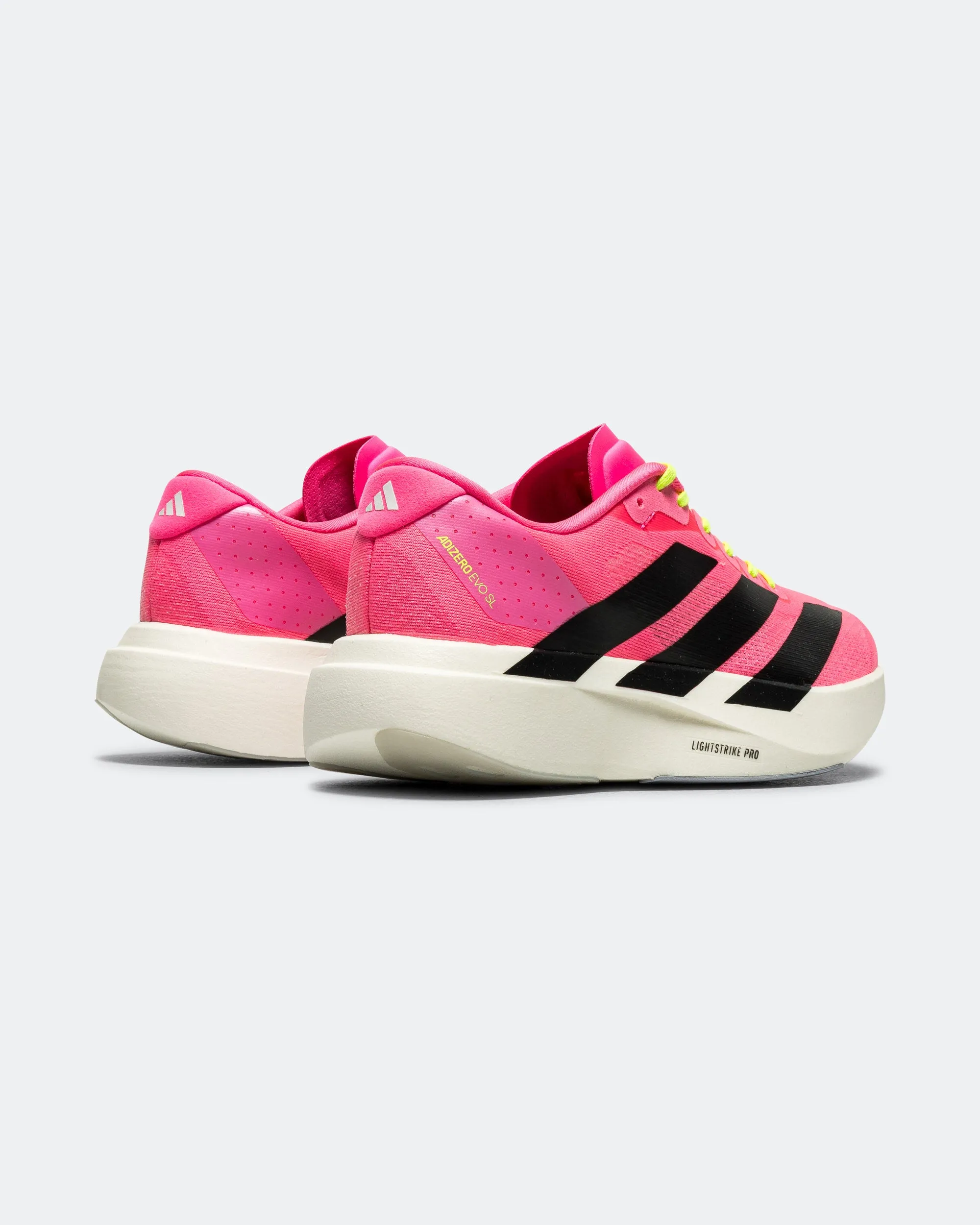Feet Ease Womens Adizero Evo SL - Lucid Pink/Core Black-Footwear White