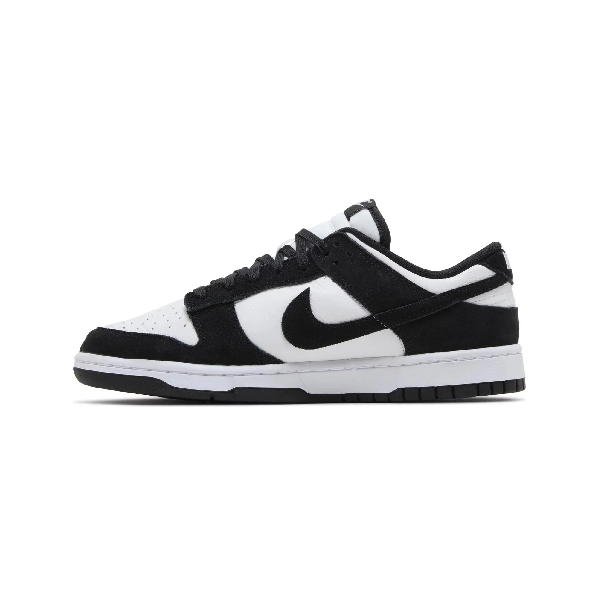 Adjustable Laces Tuned Rocker Geometry Nike Dunk Low Retro SE 'Suede Panda' (2024)
