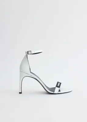 Patent Skinny Strap Logo Sandals Scenic Step Sock Entry