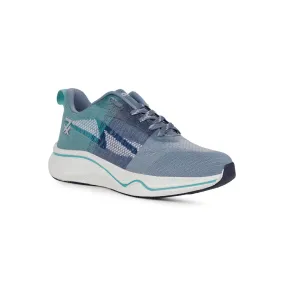 Thermo Bonded Seams cushioned collar Leap7x Sea Green Sports Lacing Running Shoes For Men GHD-22 By Liberty