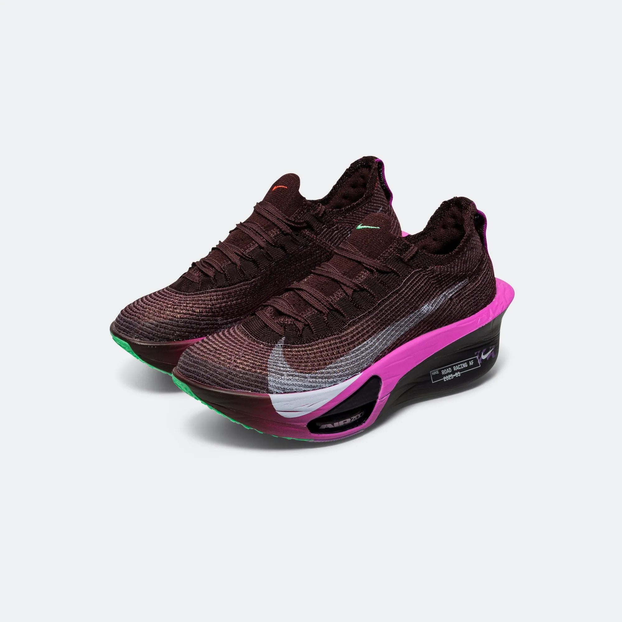 Ankle Support Soft Cushioned Upper Womens Air Zoom Alphafly Next%3 'Faith Kipyegon Breaking4' - Burgundy/Purple-Fuchsia Dream