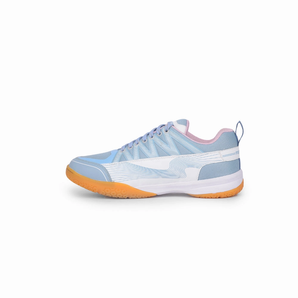 FREEDOM Sky Blue Sports Non-Marking Paddle/Pickleball & Badminton Shoes For Men GRIPPER-01 By Liberty Low Top