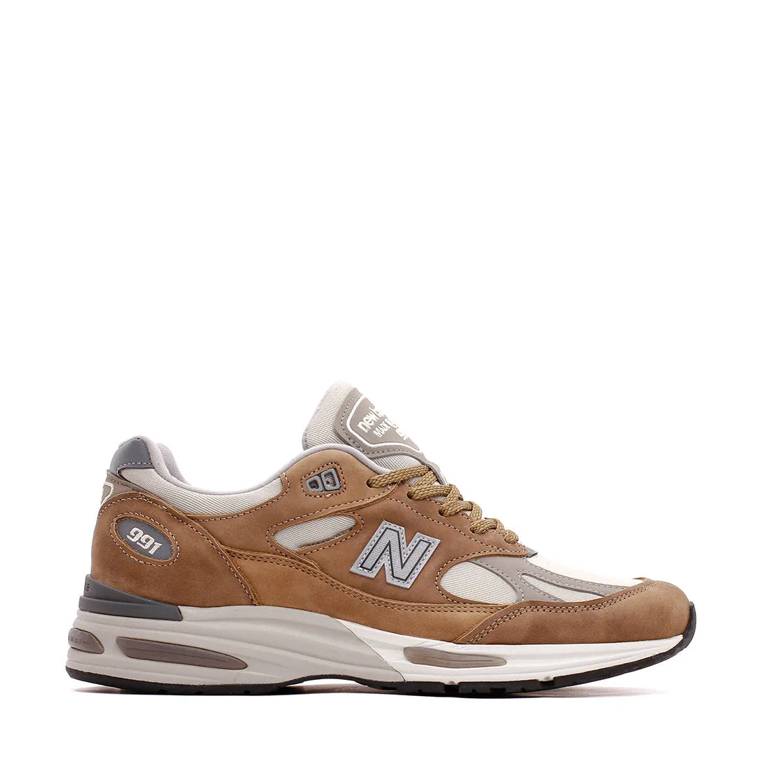 New Balance Unisex 991v2 Coco Mocca Made In UK U991TB2 Responsive Bounce Cushioning Neutral Color