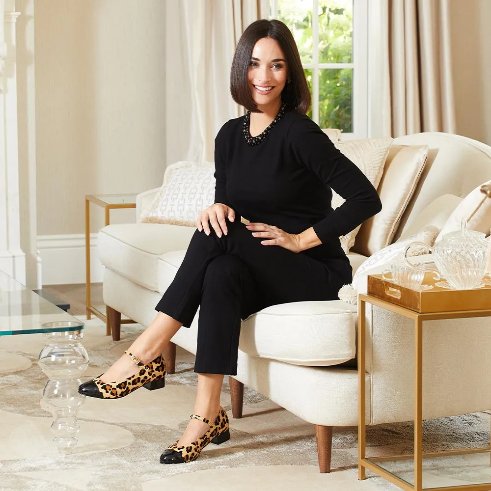 Day Glow High Step Nancy: Luxe Leopard & Black Leather