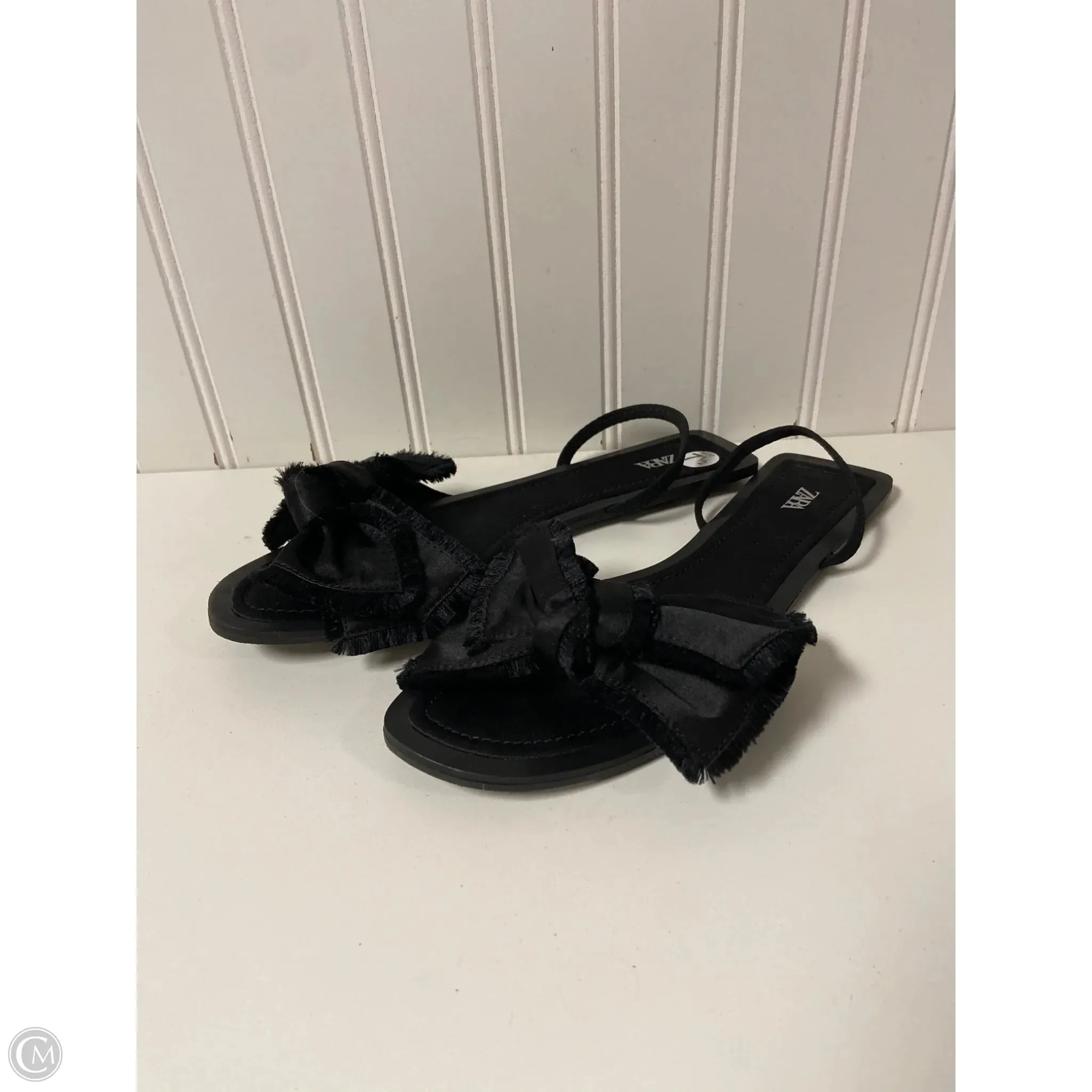 Sandals Flats By Zara In Black, Size: 7.5 Home Style Modern