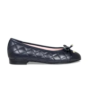 Royal: Navy Quilted Leather & Patent Contoured Insole Shape Park Fun