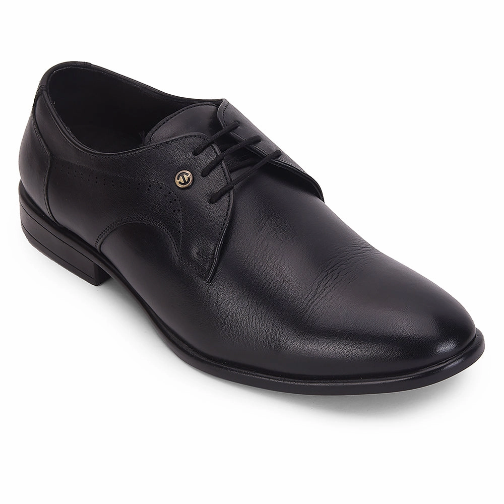 Healers Black Formal Lacing Derby Shoes For Men SCL-12 By Liberty Workwear Style Airy Feel