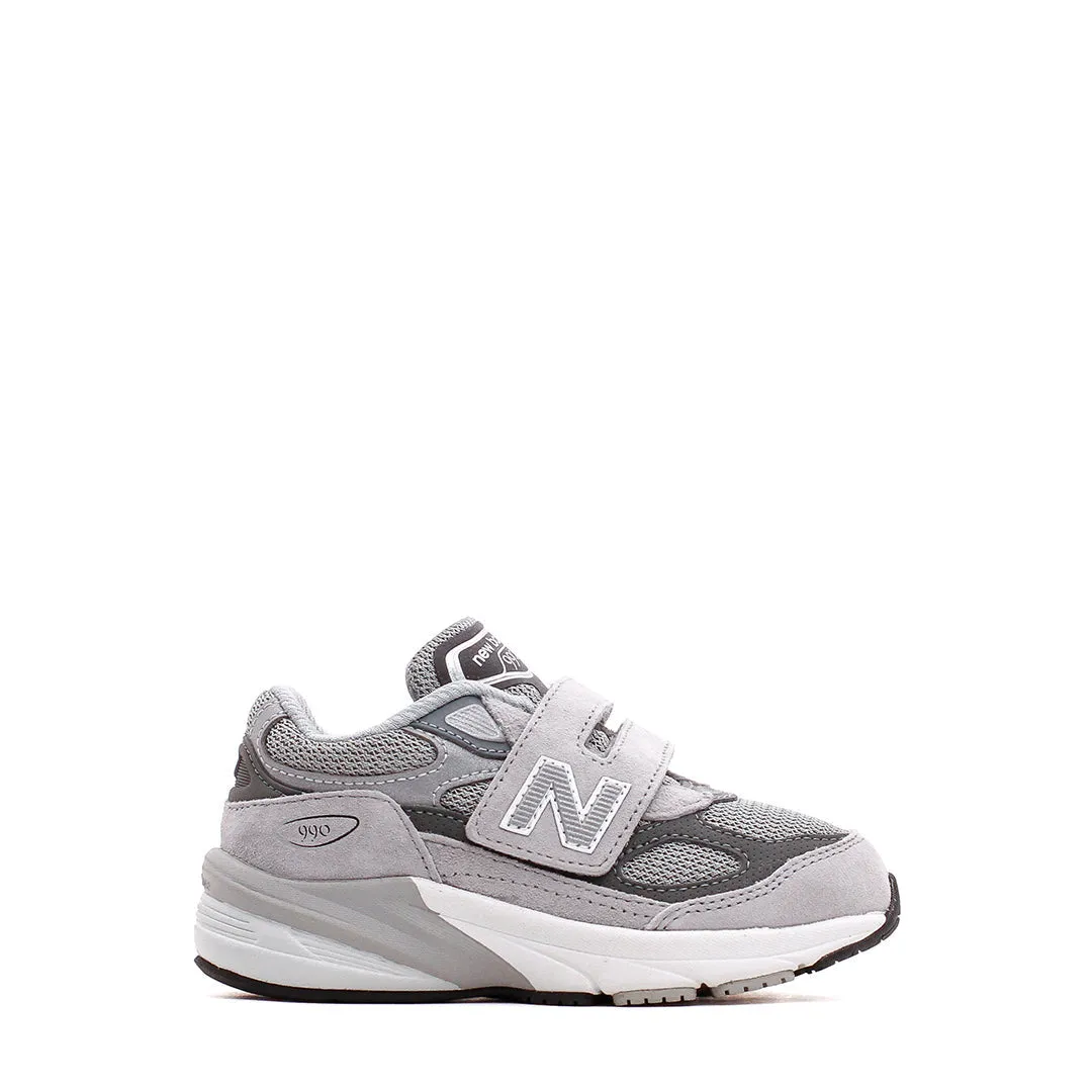 studded shoes New Balance 990v6 Hook and Loop Grey Infant Core IV990GL6