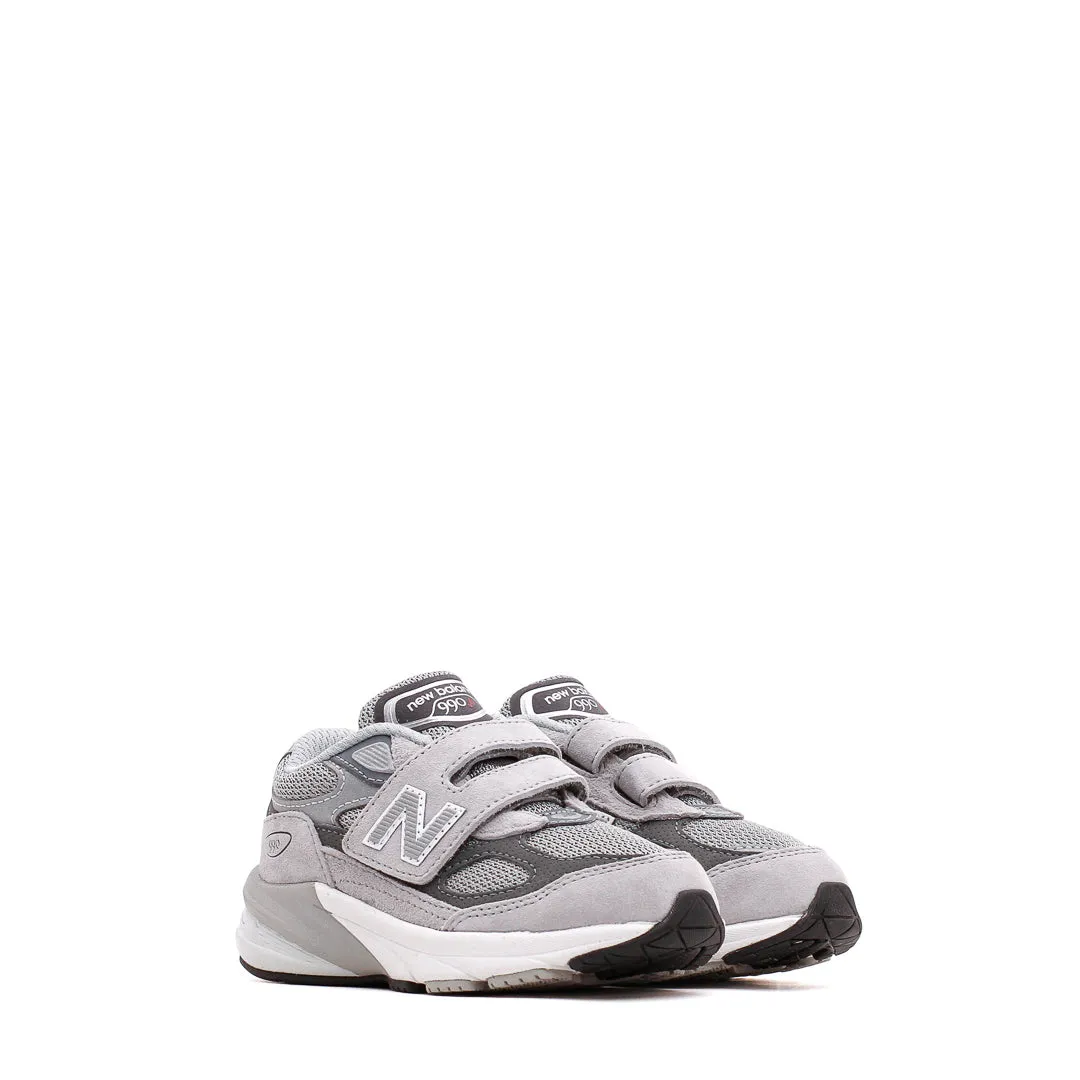 Agile New Balance 990v6 Hook and Loop Grey Infant Core IV990GL6