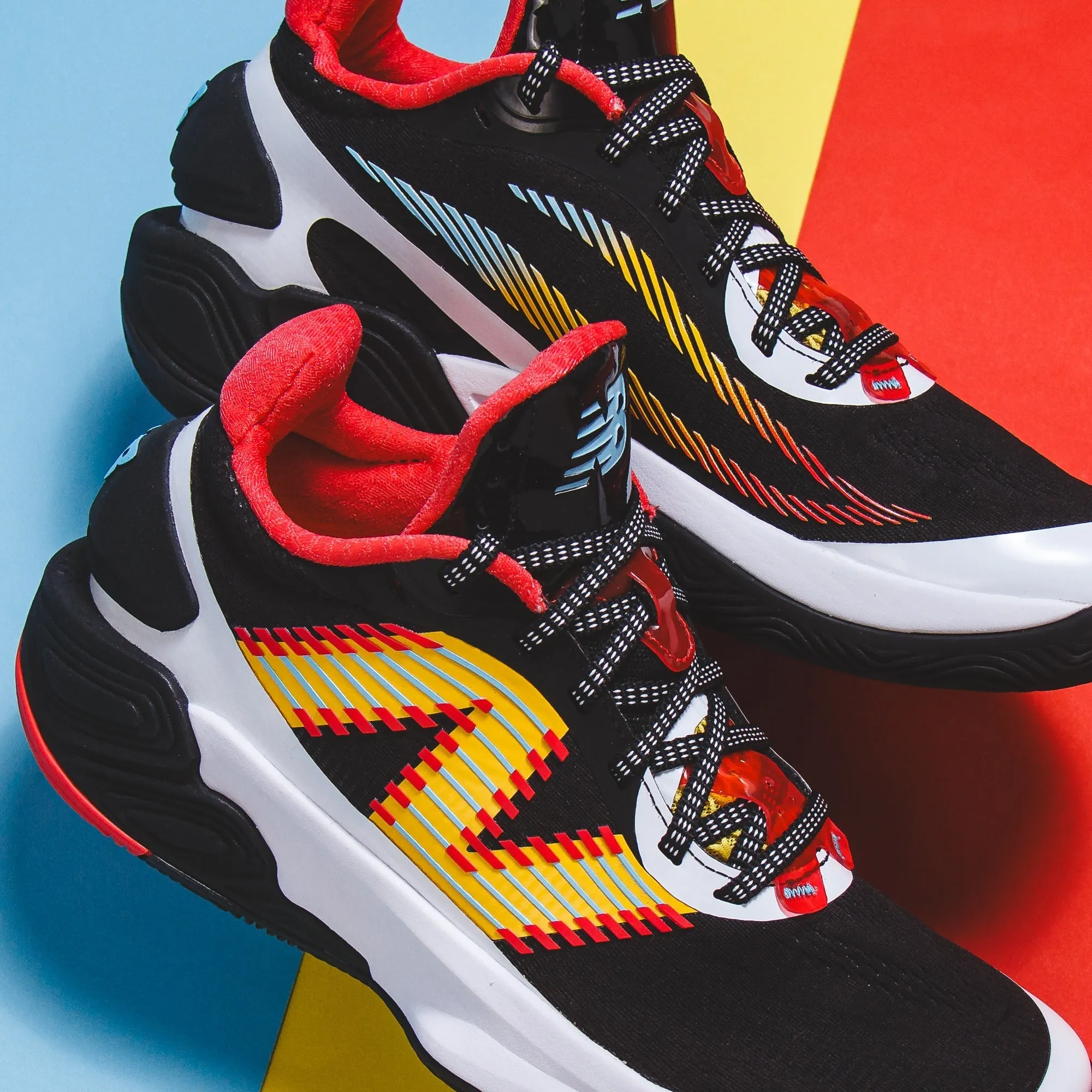 senior athletic shoes Toe Area New Balance Basketball Men Two WXY V5 Black BB2WYPR5