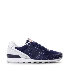 Compression Zoned Support NEW BALANCE CLASSIC WOMEN BLUE WHITE DOTS RE-ENGINEERED WR996KP