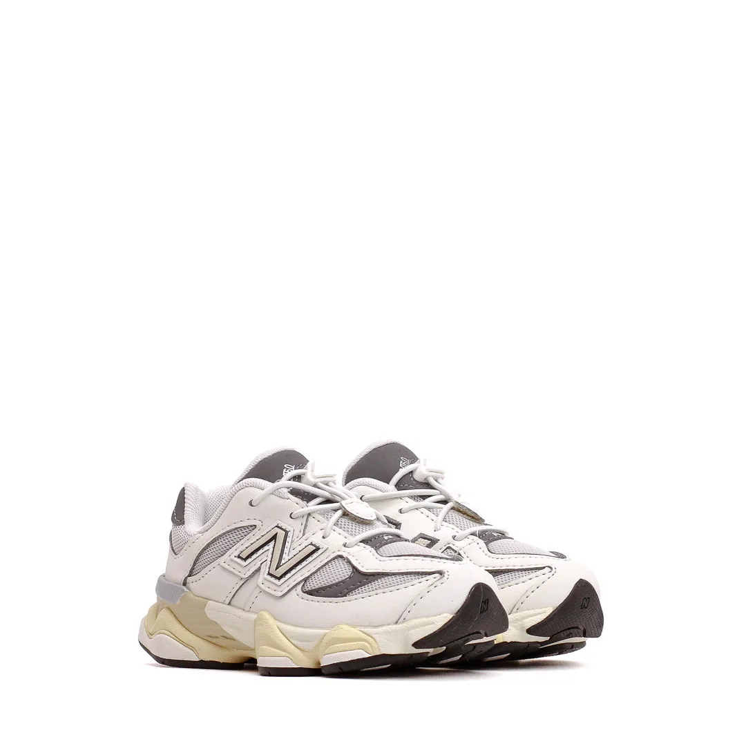 New Balance Kids 9060 Sea Salt (TD) IV9060GA Lace Up System